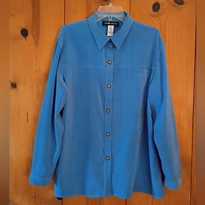 Sag Harbor Microsuede Button Down Shirt